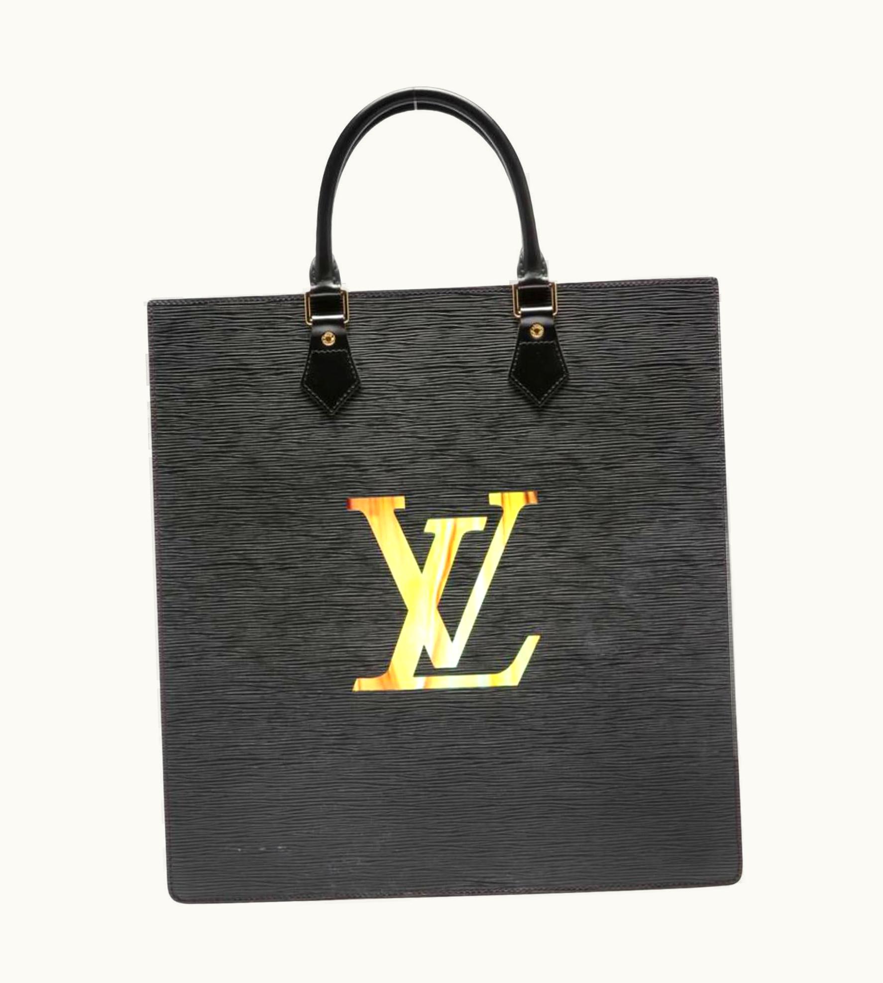 Louis Vuitton Louis Vuitton Lv Fabrizio Plessi Black Epi Leather Sac Plat Fusion Lcd Tote