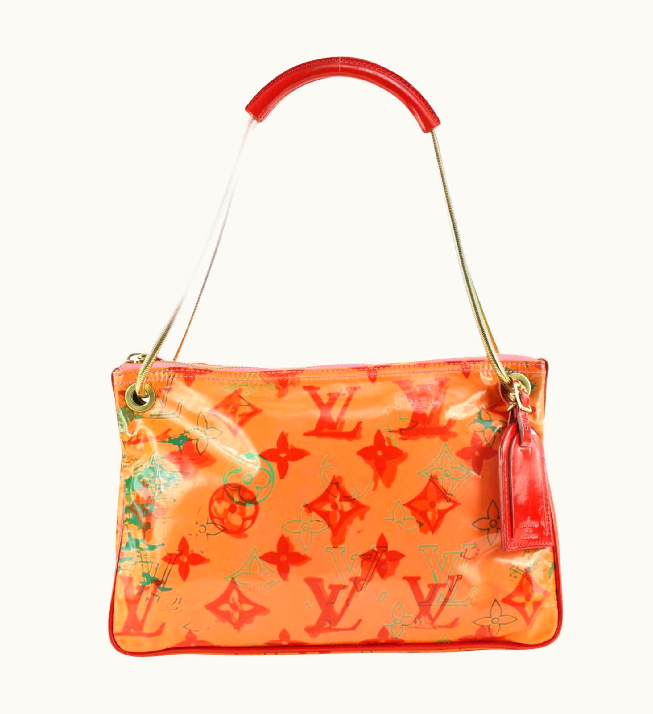 Louis Vuitton Louis Vuitton 2008 Limited Richard Pink Rose Prince Bonbon Chain Pochette 1221lv