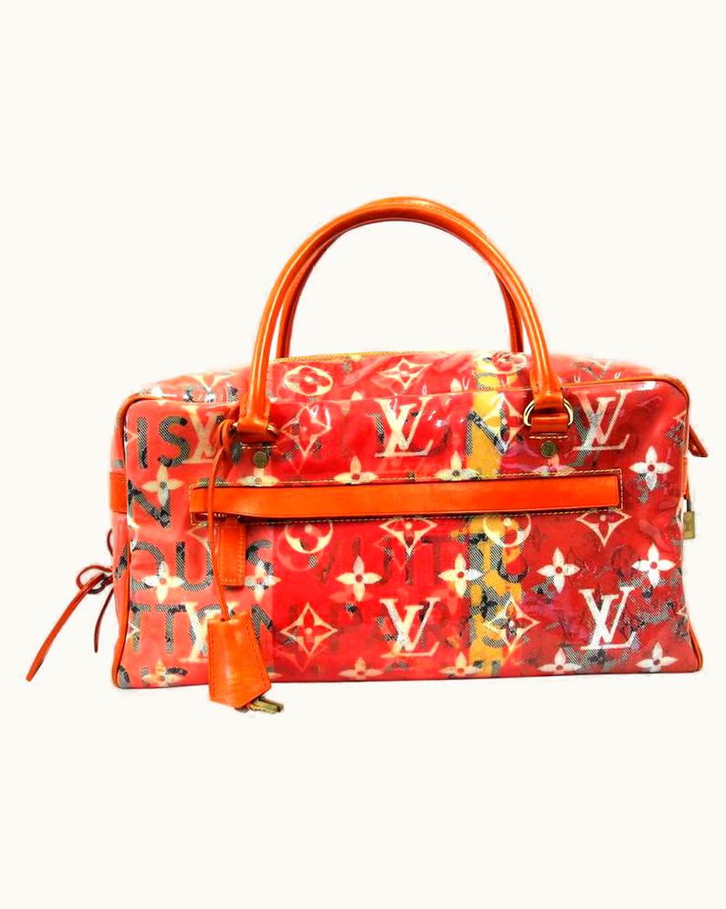 Louis Vuitton 2008 Louis Vuitton Orange Special Edition Pulp Weekender Gm Duffle Bag