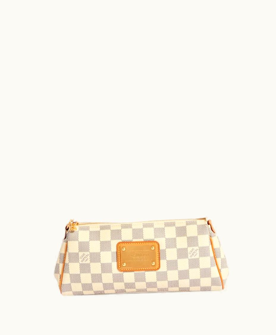 Louis Vuitton Louis Vuitton Damier Azur Eva Clutch Bag With Shoulder Strap 2009