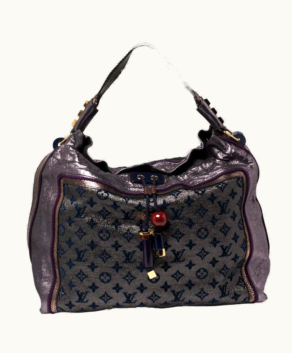 Louis Vuitton Louis Vuitton Purple Monogram Lurex Limited Edition Bluebird Bag UZ0582233