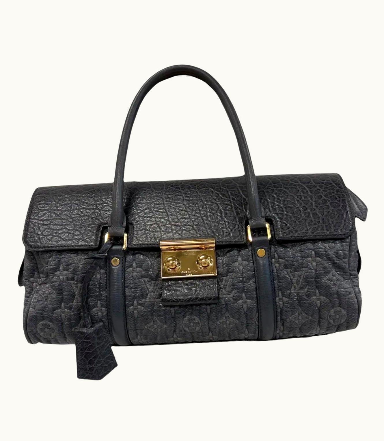 Louis Vuitton 2010 Louis Vuitton Volupte Psyche Blue Top Handle Bag