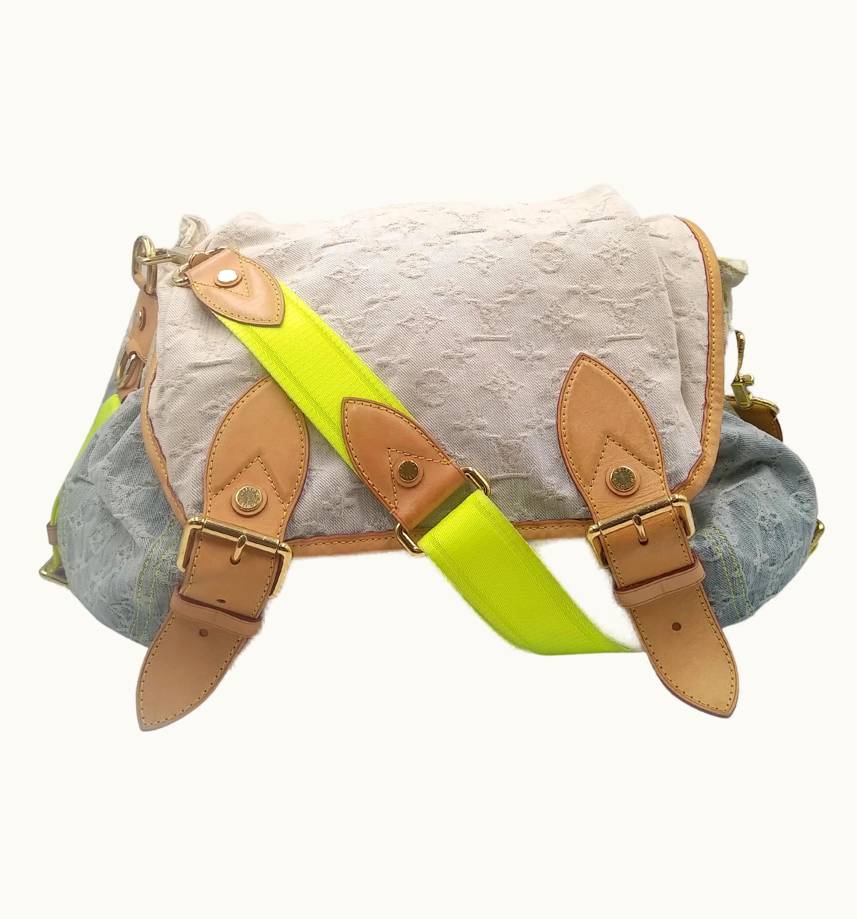 Louis Vuitton Louis Vuitton Blue Monogram Denim Sunrise Bag Limited Edition 2010