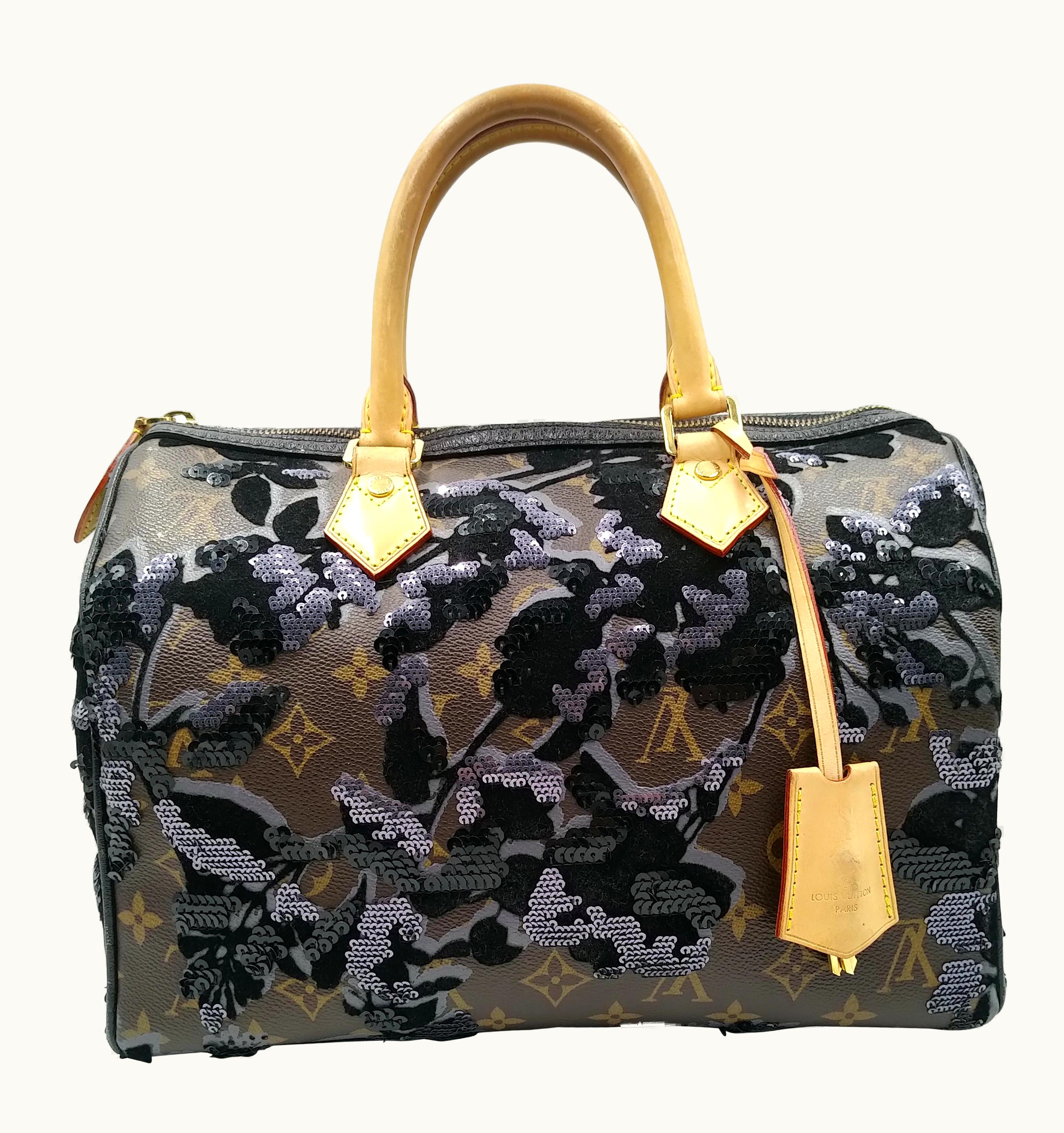 Louis Vuitton Louis Vuitton Fleur De Jais Sequin Speedy 30 Bag