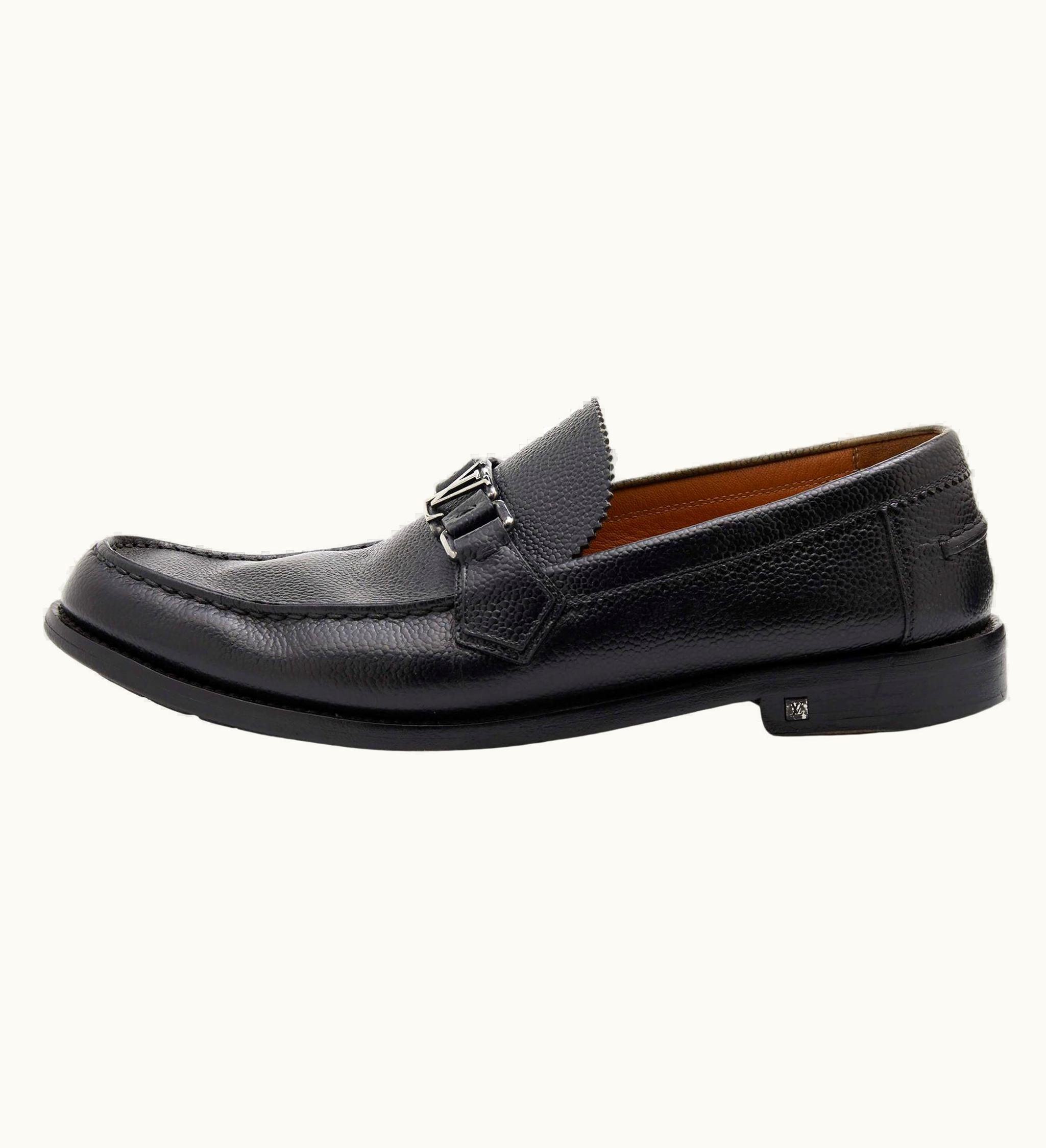 Louis Vuitton Louis Vuitton Black Leather Major Loafers