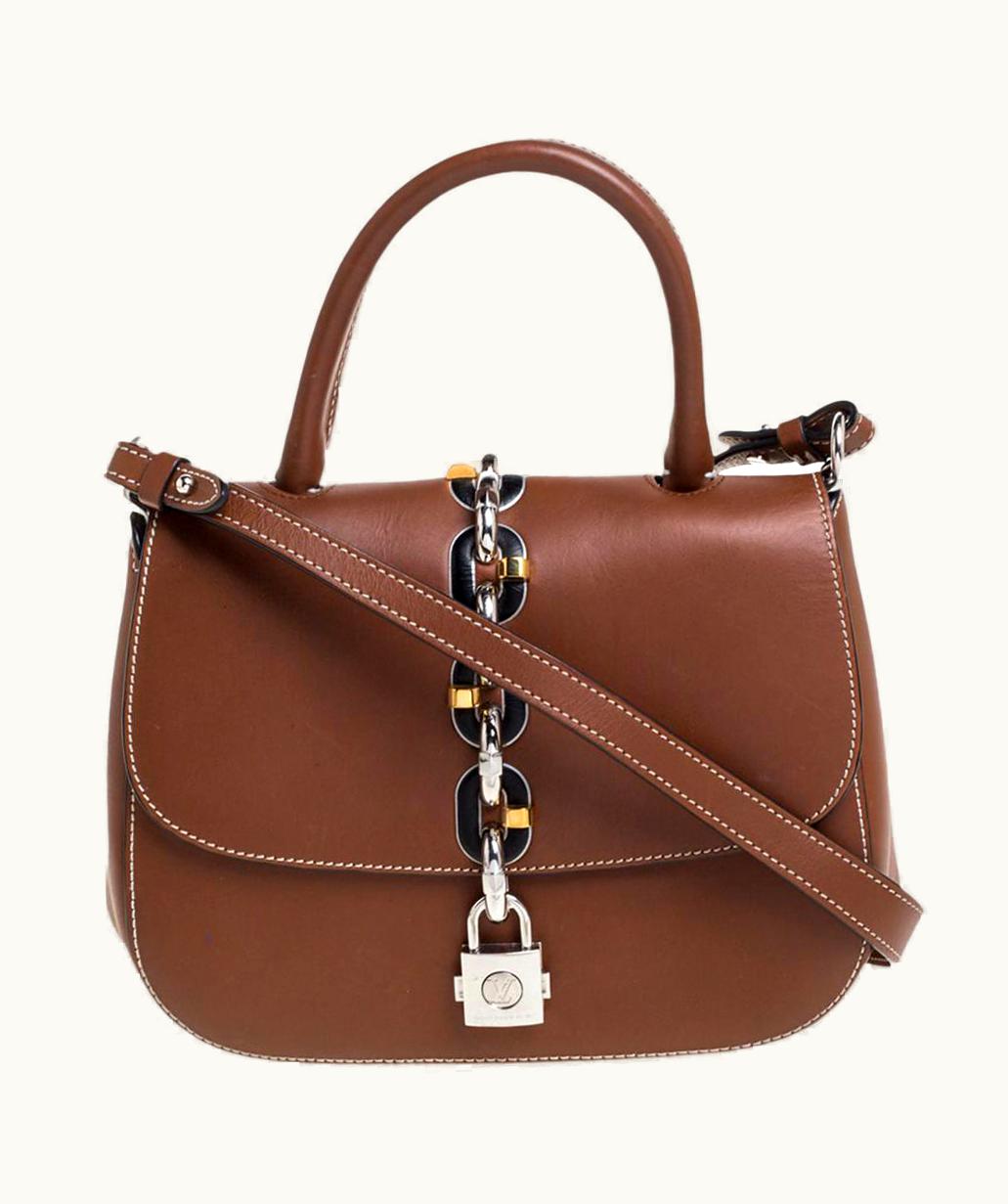 Louis Vuitton Louis Vuitton Brown Leather Chain It Pm Bag