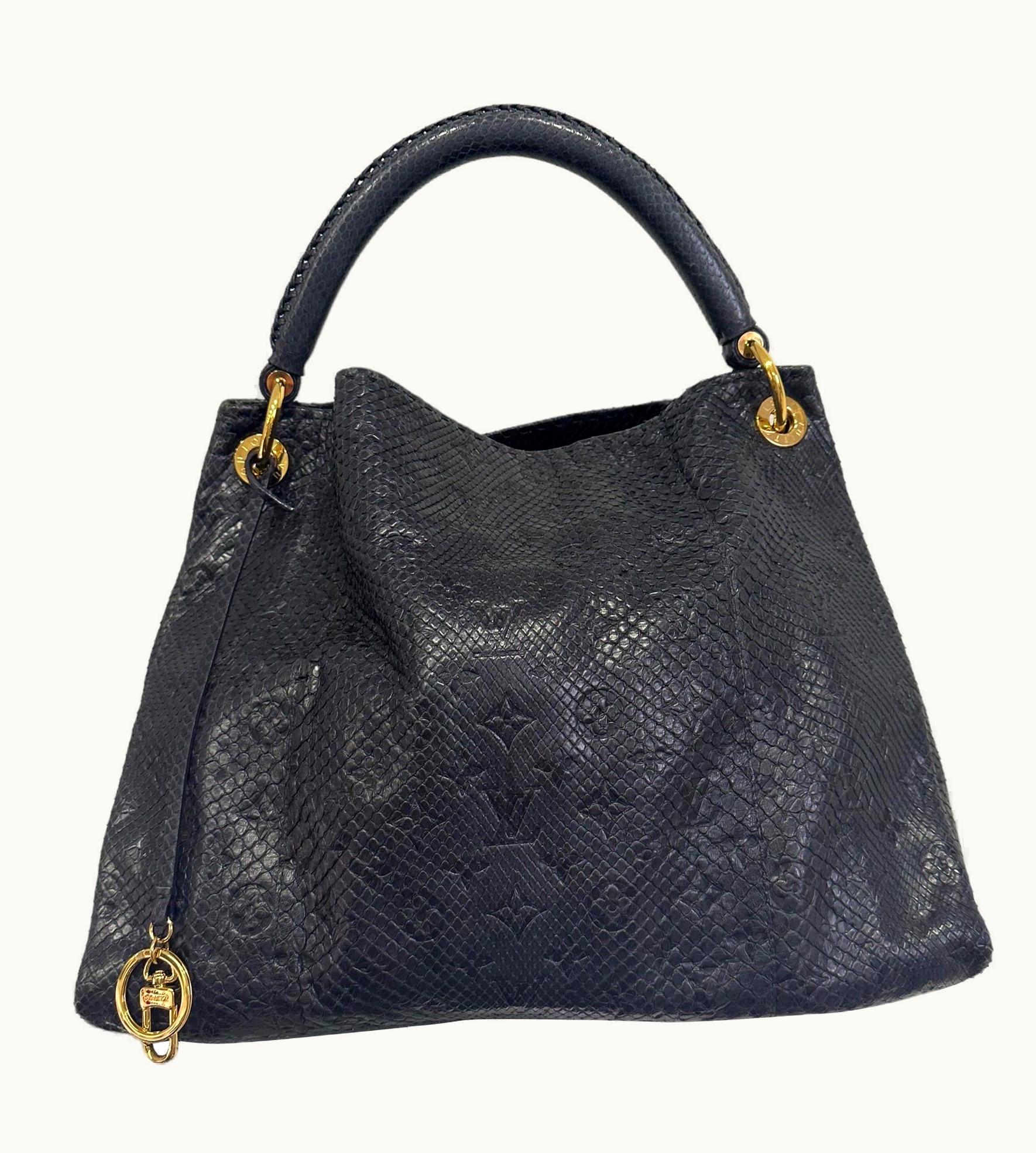 Louis Vuitton Louis Vuitton Artsy Gm Blu Leather Top Handle Bag