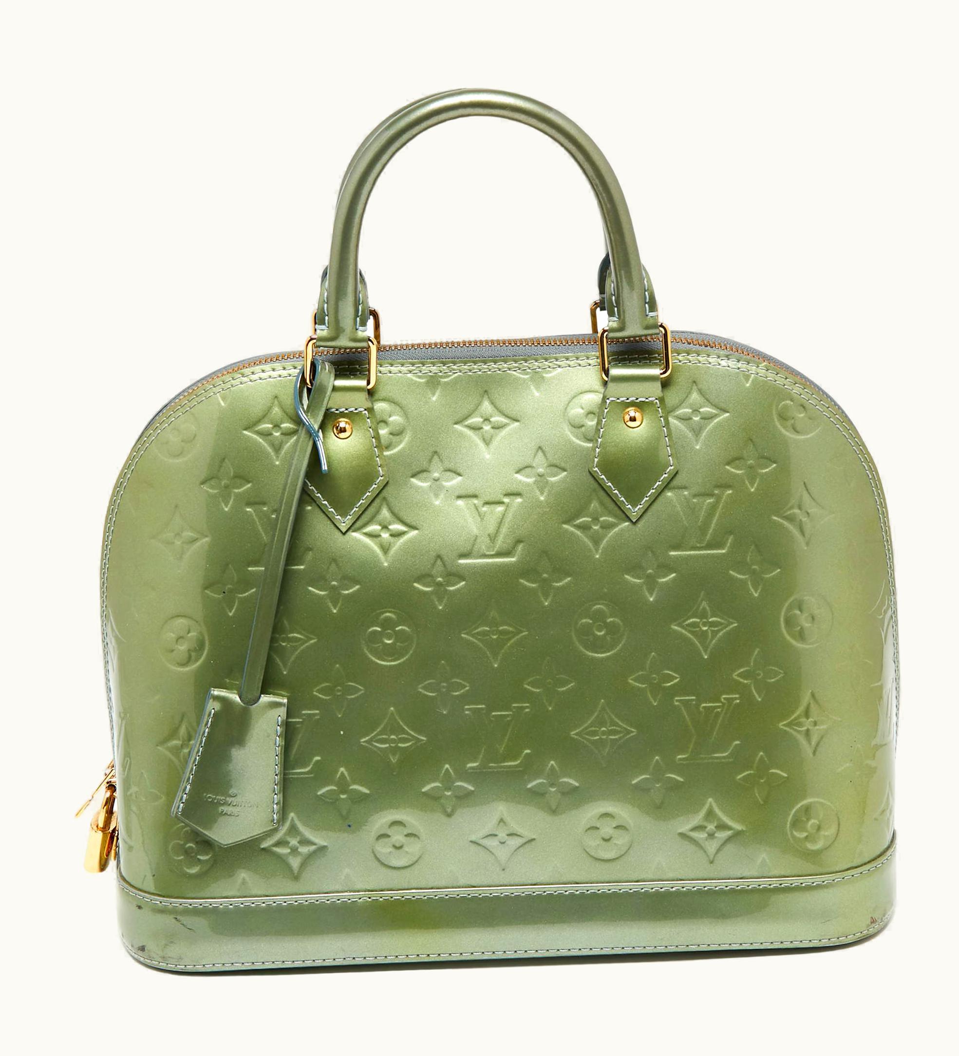 Louis Vuitton Louis Vuitton Givre Monogram Vernis Leather Alma Pm Bag