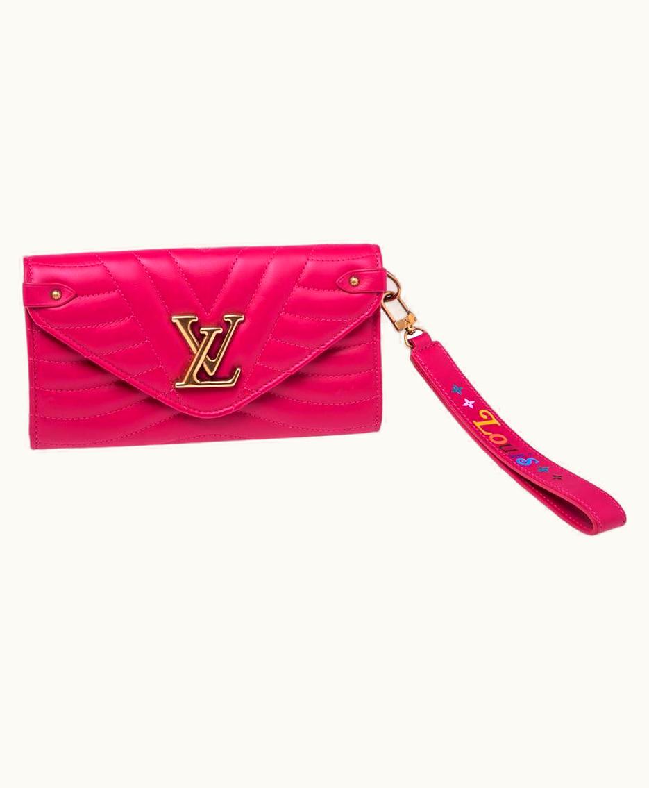 Louis Vuitton Louis Vuitton Fuchsia Leather Wave Long Wallet