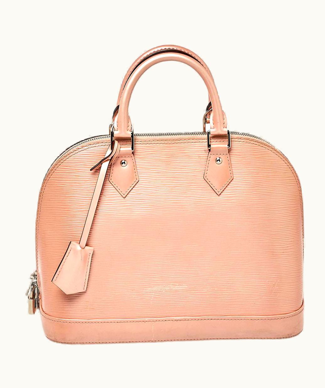 Louis Vuitton Louis Vuitton Rose Nacre Epi Leather Alma Pm Bag