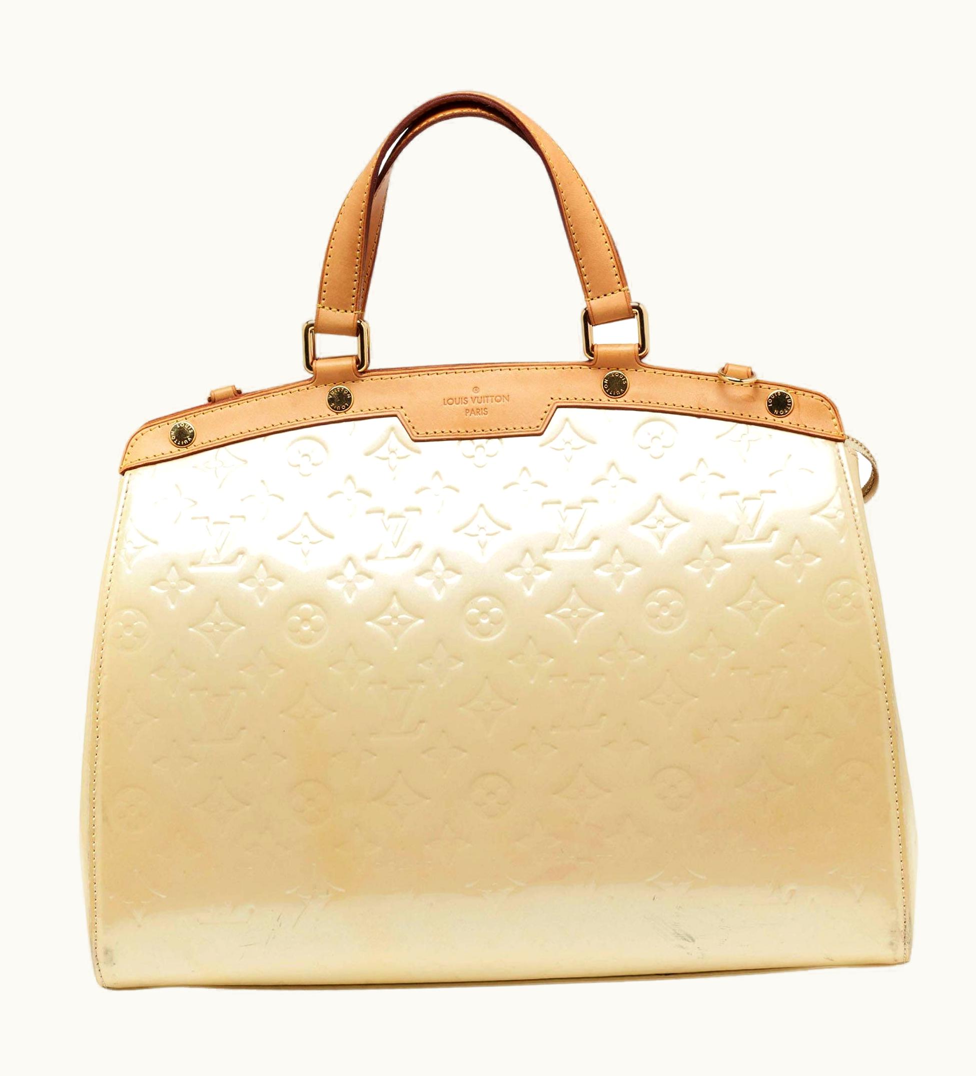 Louis Vuitton Louis Vuitton Blanc Corail Monogram Vernis Brea Gm Bag UZ0582314