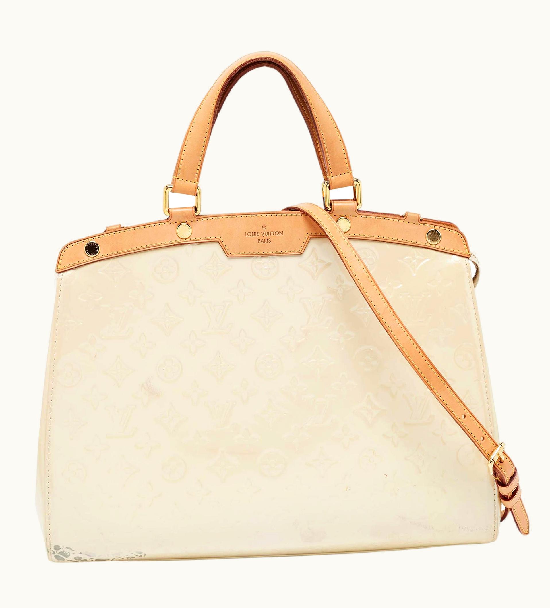 Louis Vuitton Louis Vuitton Blanc Corail Monogram Vernis Brea Gm Bag UZ0582335