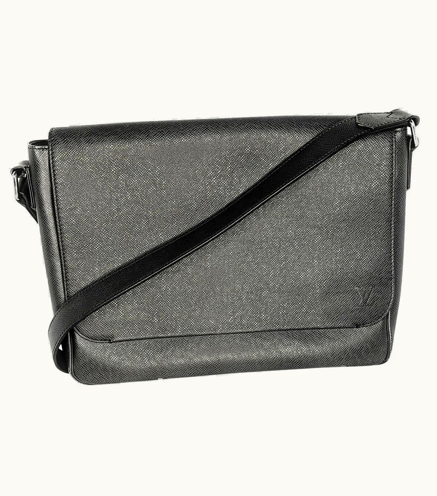 Louis Vuitton Louis Vuitton Ardoise Taiga Leather Roman mm Messenger Bag