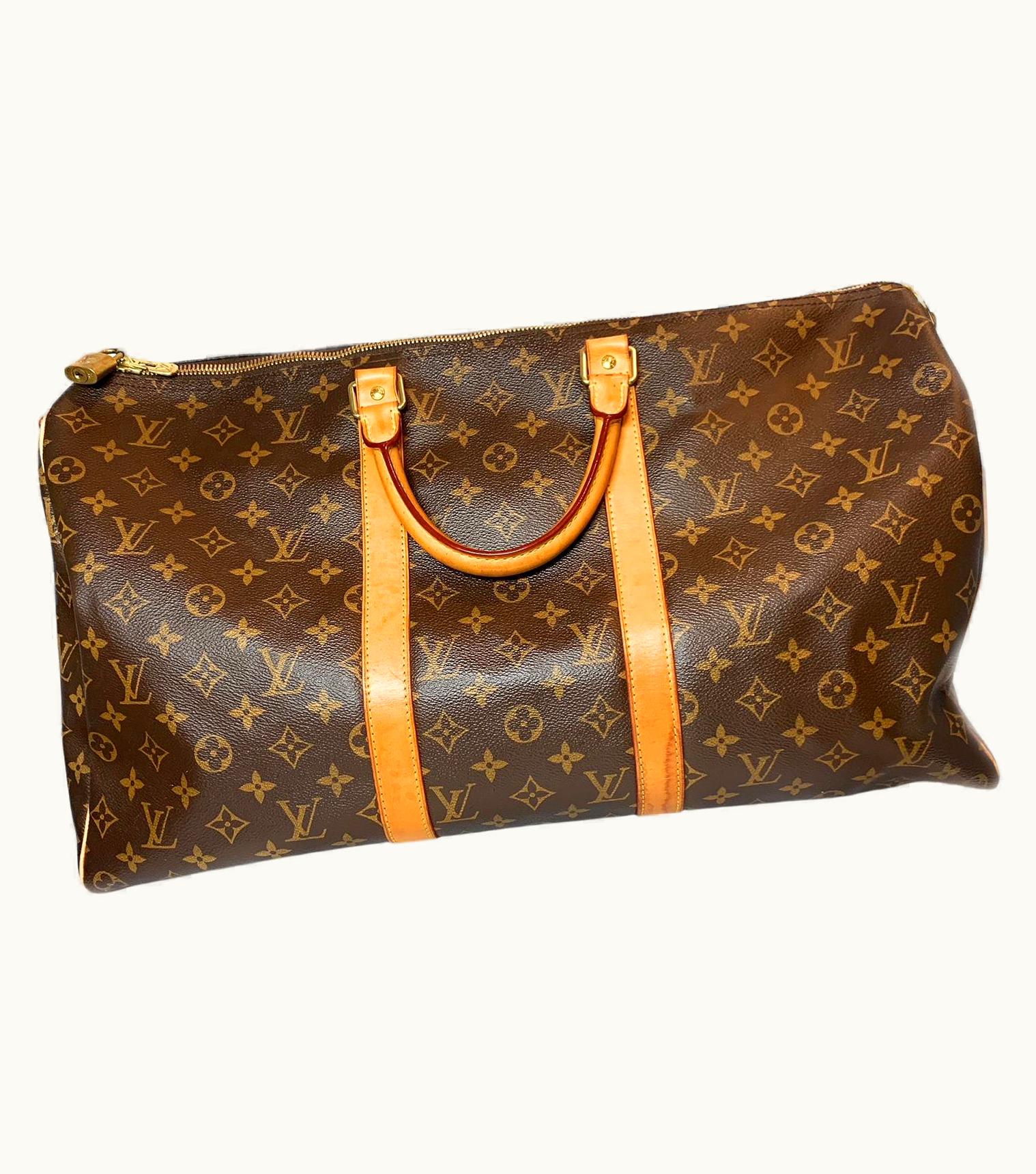 Louis Vuitton Louis Vuitton Monogram Canvas Keepall Bandouliere 50 Luggage Bag
