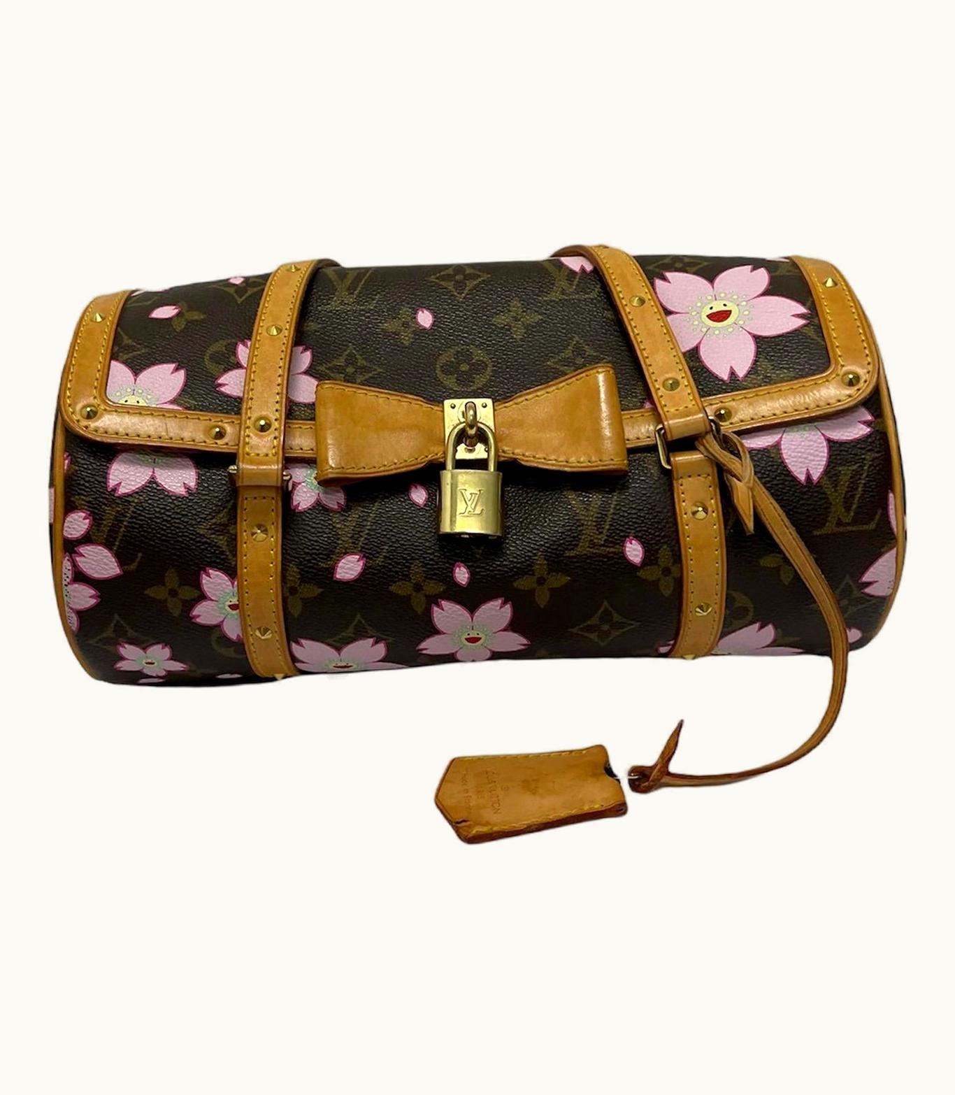 Louis Vuitton Louis Vuitton Monogram Leather Papillon Murakami Limited Edition Bag