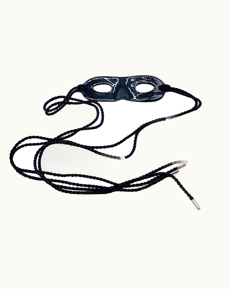 Louis Vuitton Louis Vuitton Black Metal Mask Head Band Hat