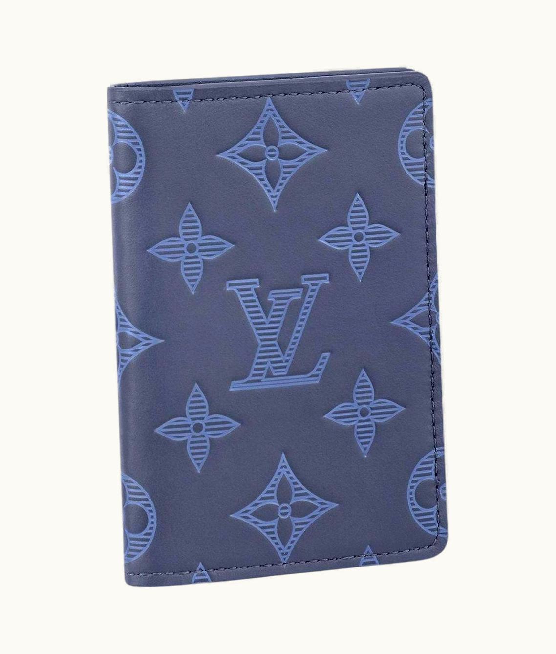Louis Vuitton Louis Vuitton Navy Blue Monogram Shadow Cowhide Leather