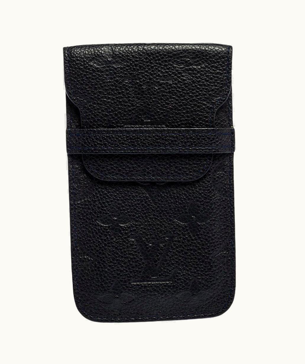 Louis Vuitton Louis Vuitton Bleu Infini Monogram Empreinte Leather Phone Case