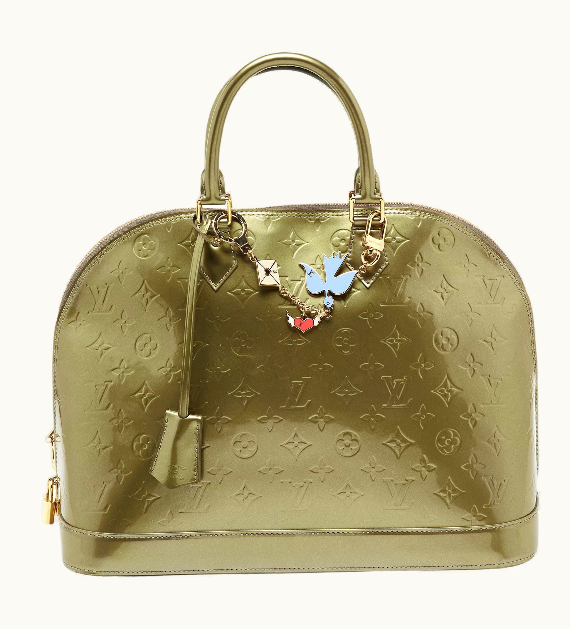 Louis Vuitton Louis Vuitton Gris Art Deco Monogram Vernis Alma Gm Bag