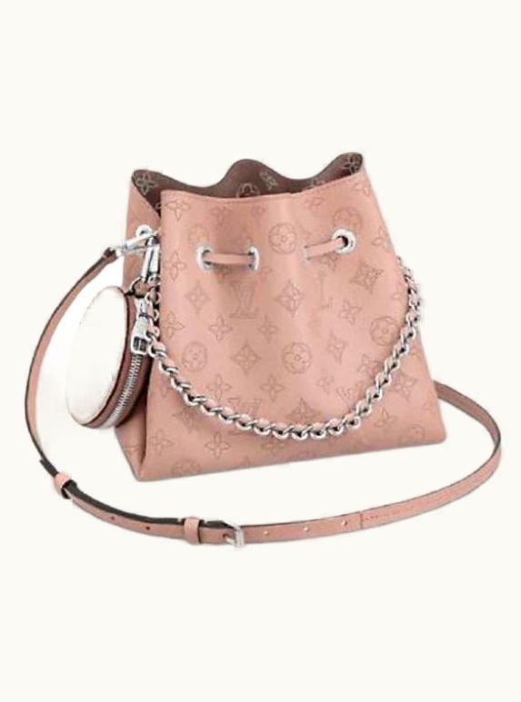 Louis Vuitton Louis Vuitton Magnolia Pink Mahina Perforated Calf Leather Bella