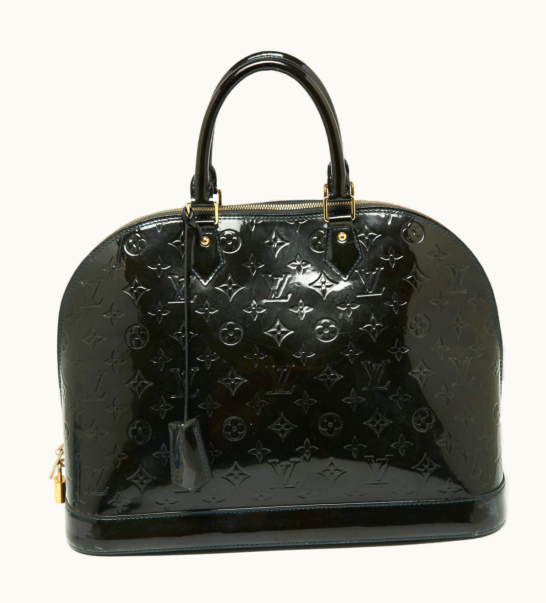 Louis Vuitton Louis Vuitton Vert Bronze Monogram Vernis Leather Alma Gm Bag