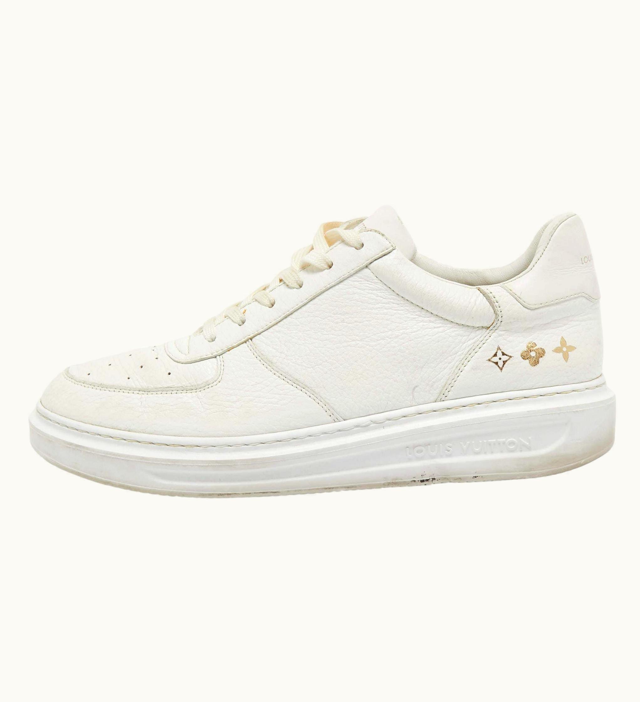 Louis Vuitton Louis Vuitton White Leather Low Top Sneakers