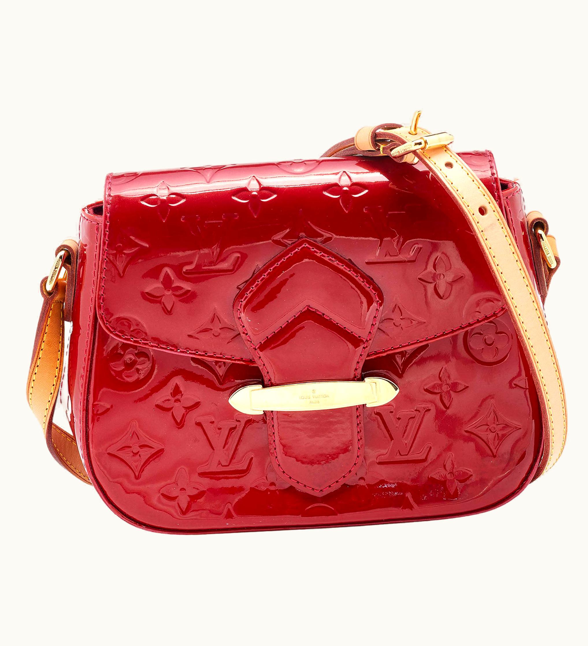 Louis Vuitton Louis Vuitton Rouge Grenadine Monogram Vernis Bellflower Gm Bag