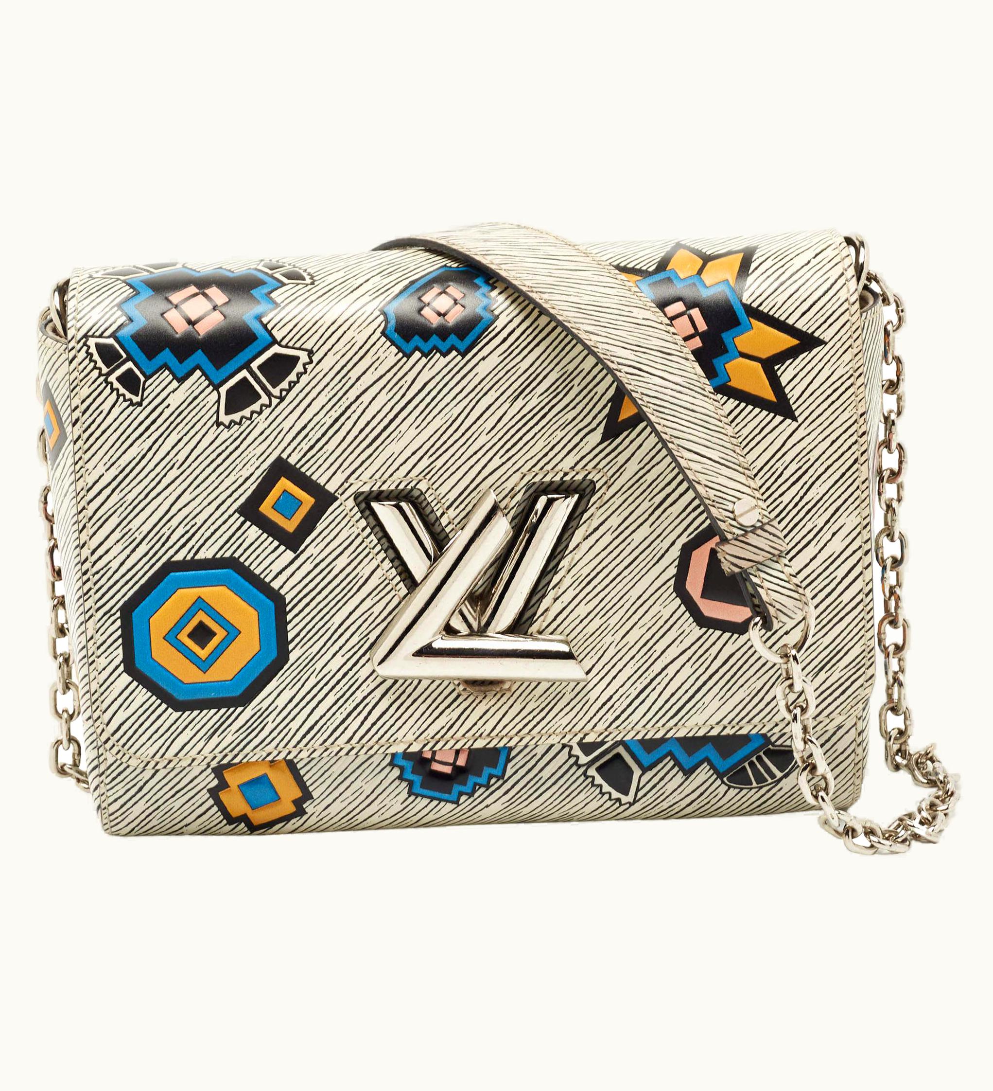 Louis Vuitton Louis Vuitton White/Black Epi Leather Aztec Twist mm Bag