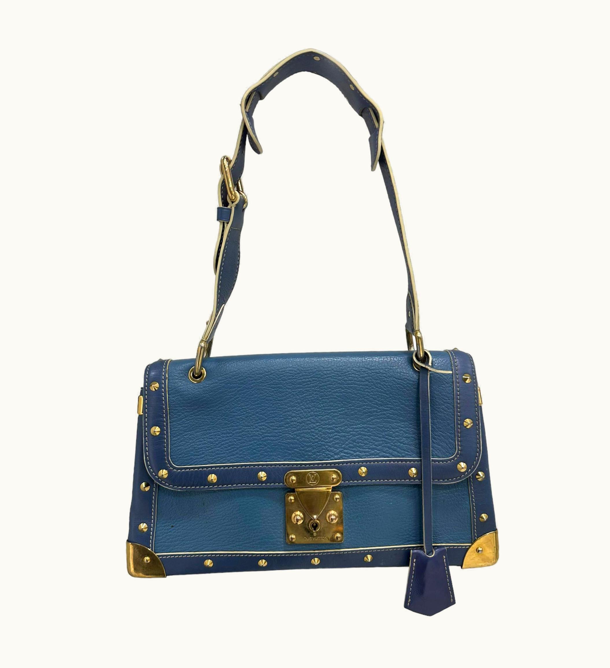 Louis Vuitton Louis Vuitton Le Talentueux Blue Suhali Leather Top Handle Bag
