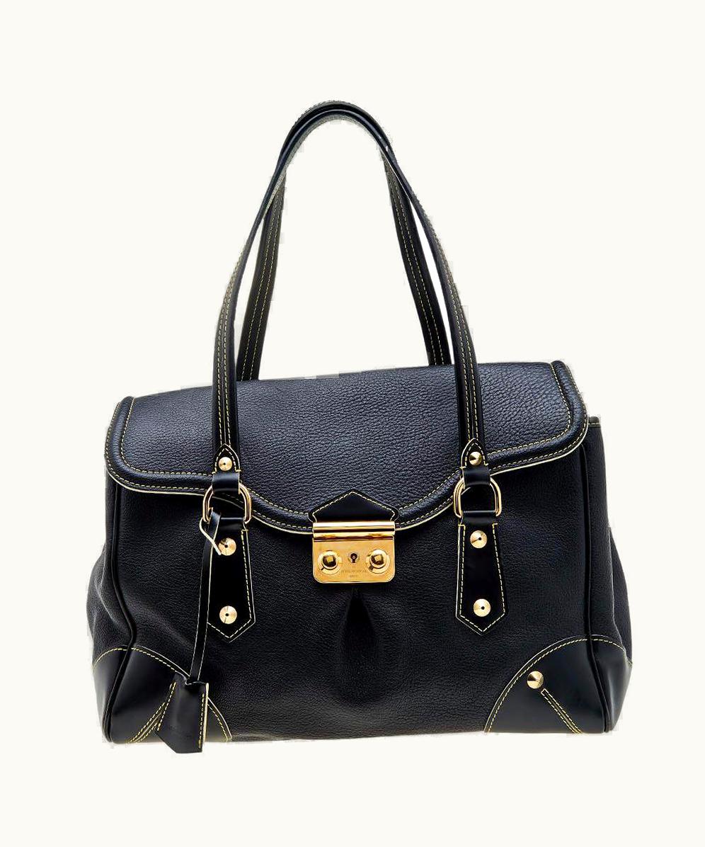 Louis Vuitton Louis Vuitton Black Suhali Leather 'Absolu De Voyage Bag UZ0582431