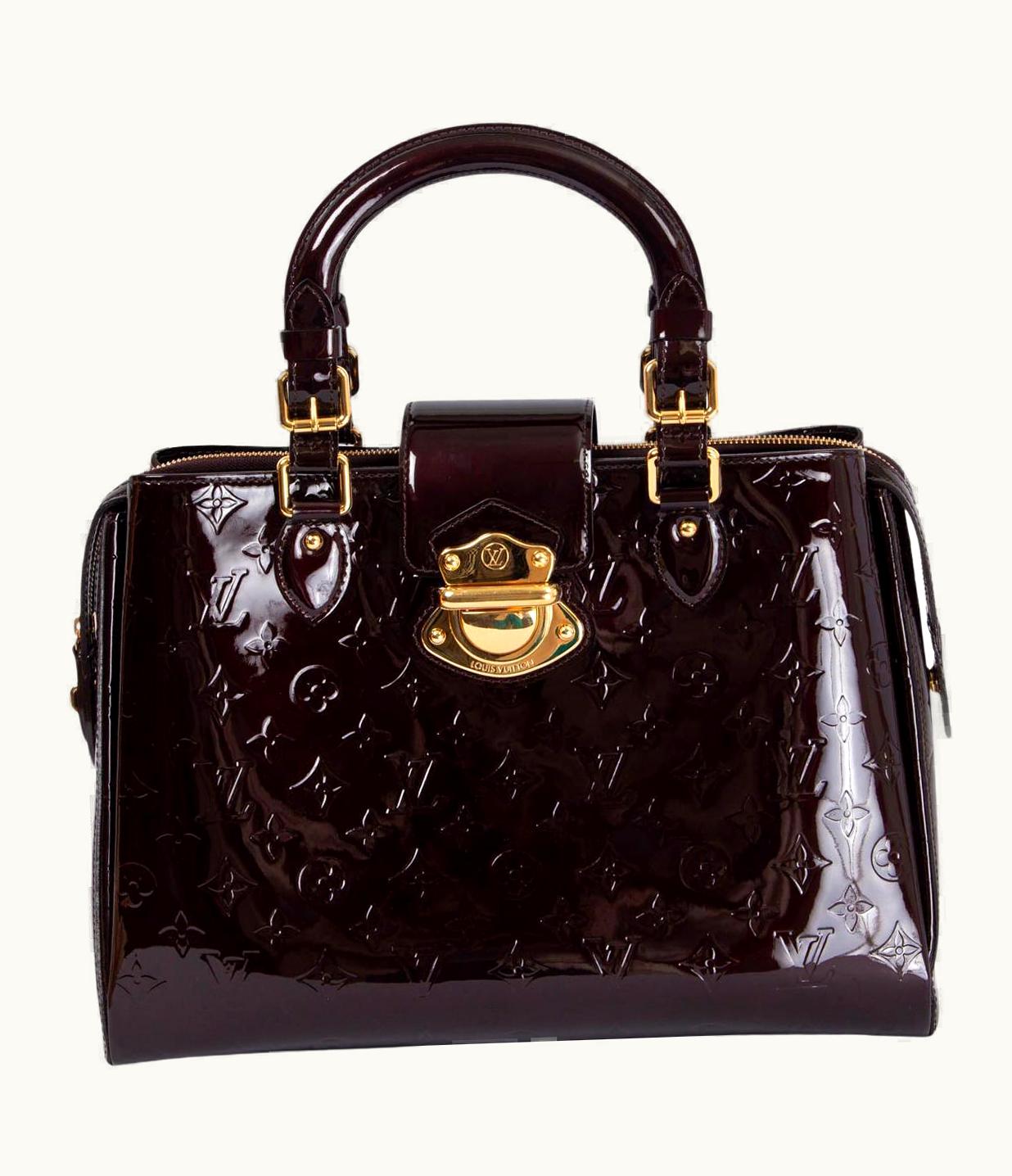 Louis Vuitton Louis Vuitton Amarante Purple Monogram Vernis Leather Melrose Avenue Bag