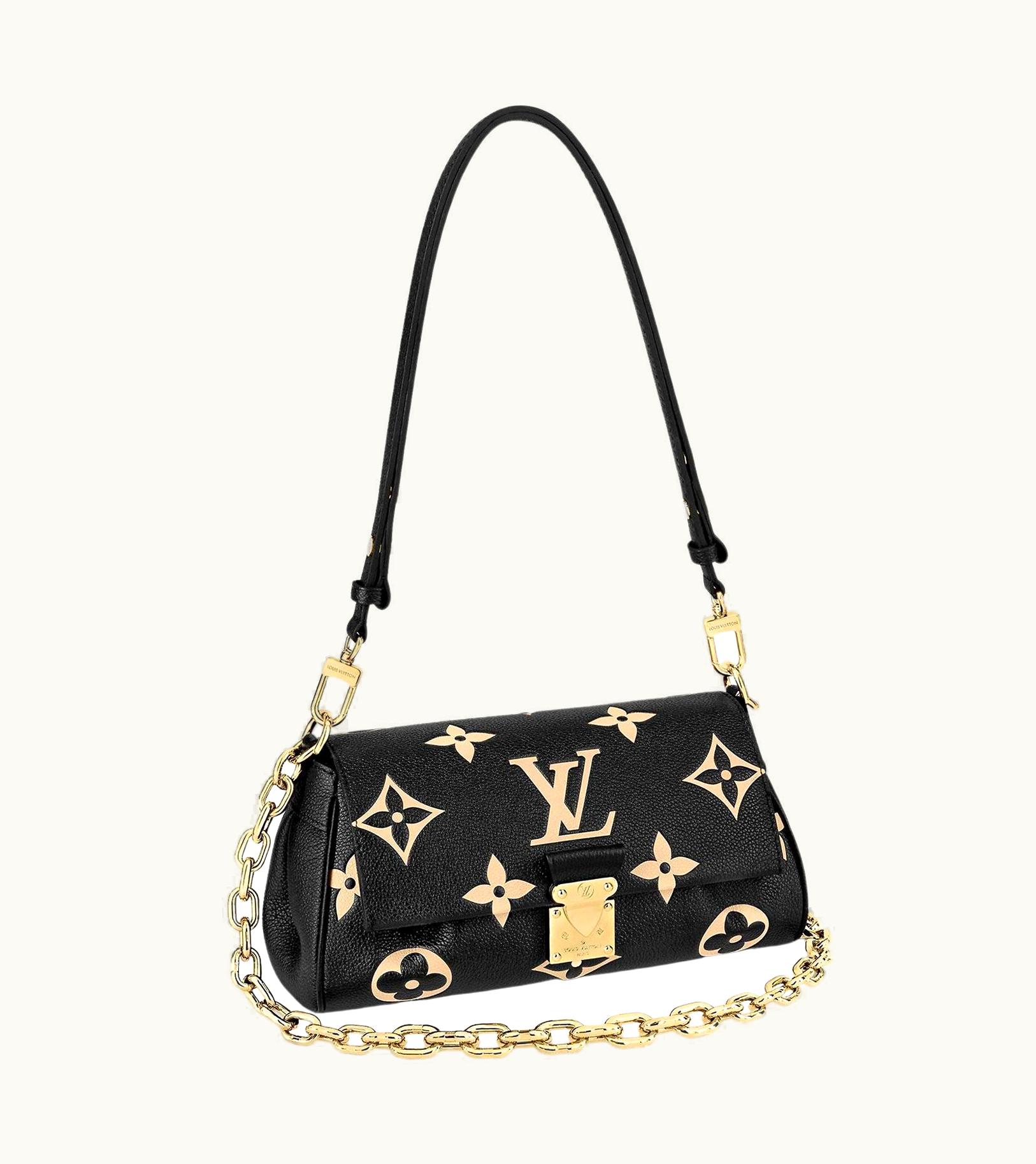 Louis Vuitton Louis Vuitton Black/Beige Monogram Empreinte Leather Favourite Bag