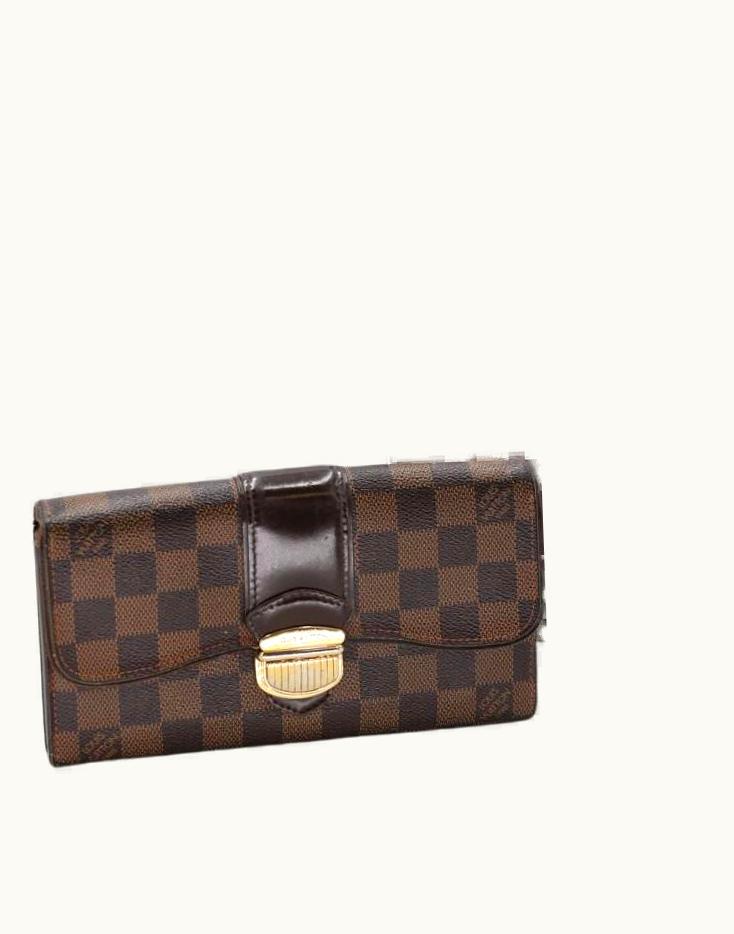 Louis Vuitton Louis Vuitton Sistina Damier Ebene Gm Wallet Lv-w0106p-0143