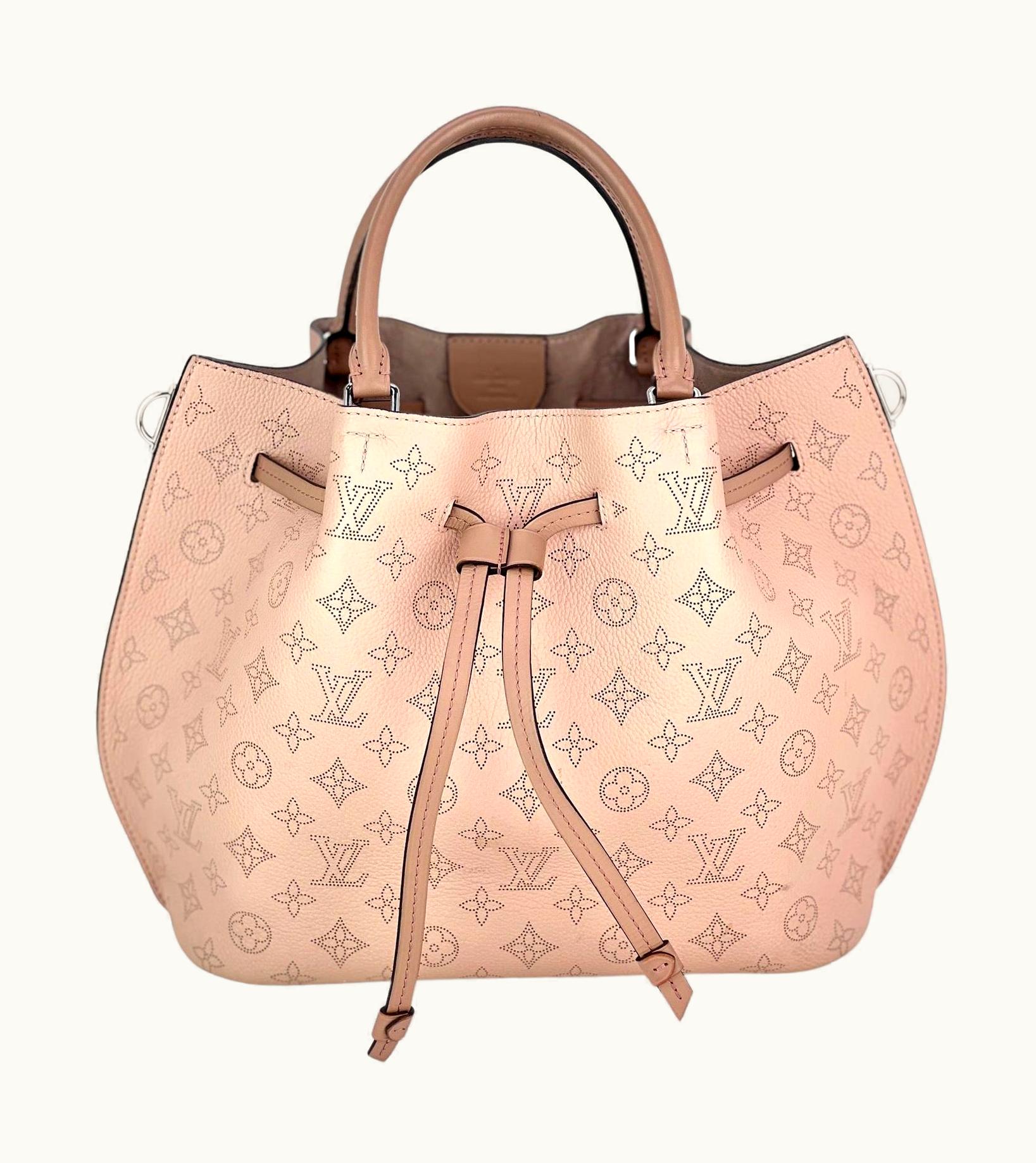 Louis Vuitton Louis VUITTON'Mahina Girolata Monolia Light Pink Leather Hand Bag