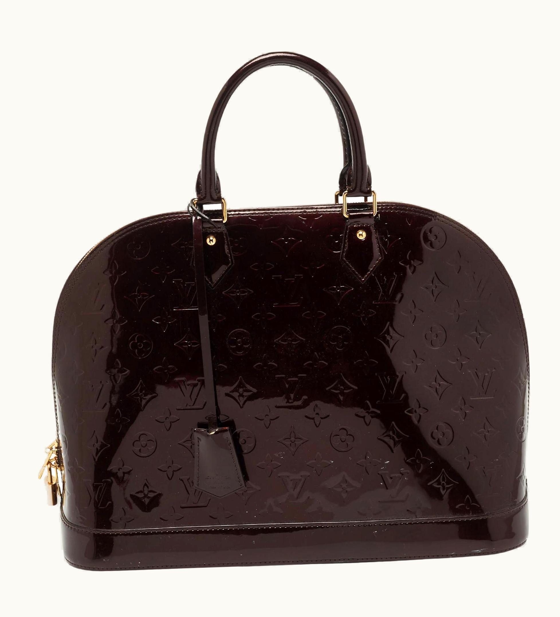 Louis Vuitton Louis Vuitton Amarante Monogram Vernis Alma Gm Bag UZ0582507