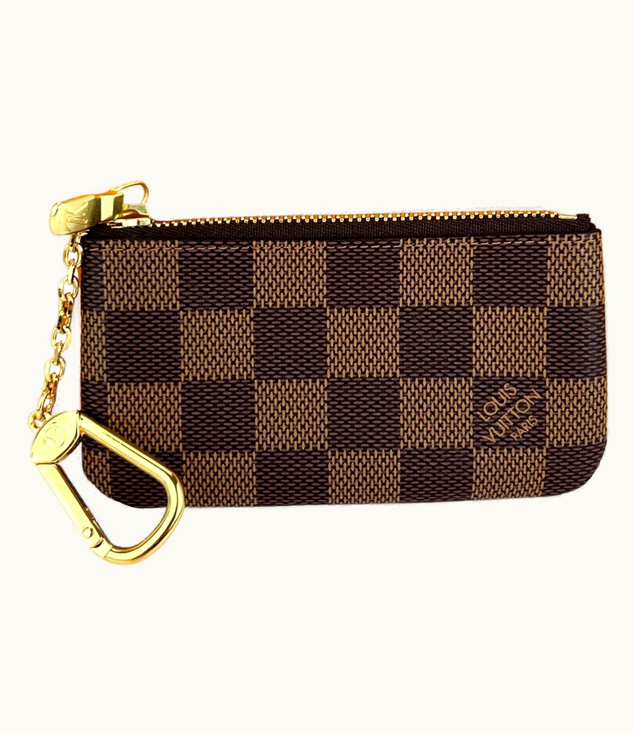 Louis Vuitton Louis Vuitton Key Pouch Damier Ebene Coin Pouch Wristlet N62658