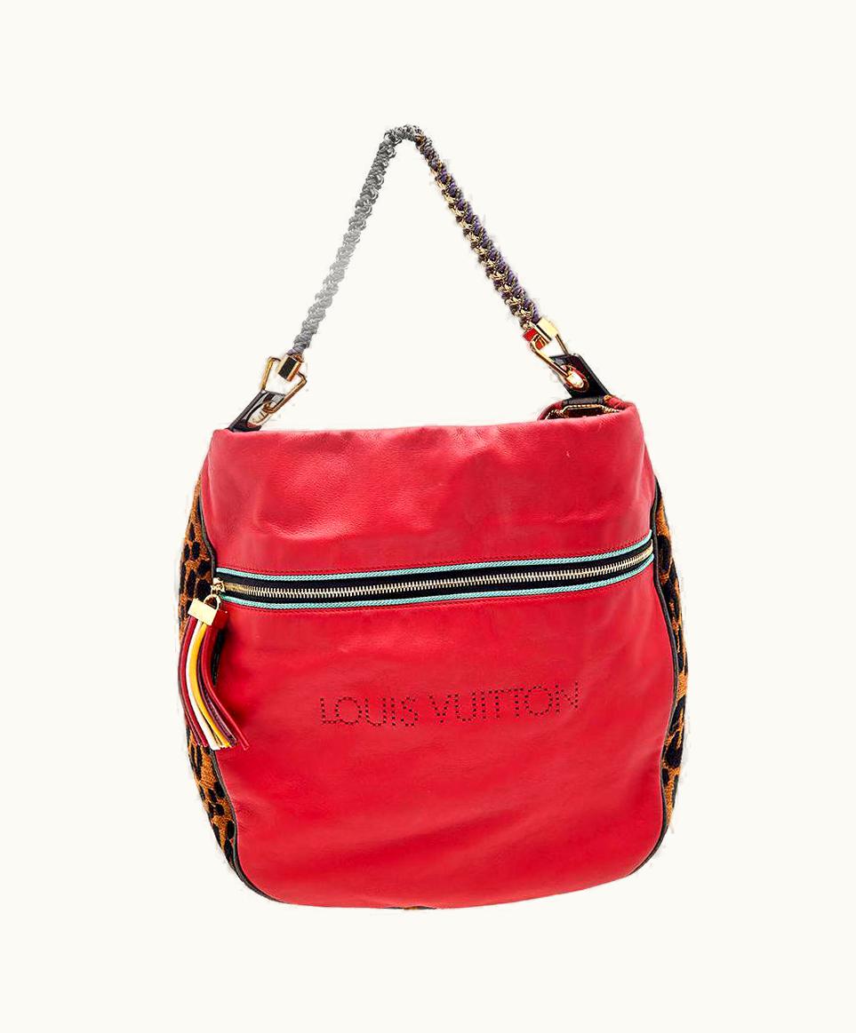 Louis Vuitton Louis Vuitton Leather And Jacquard Limited Edition Safari Flight Bag