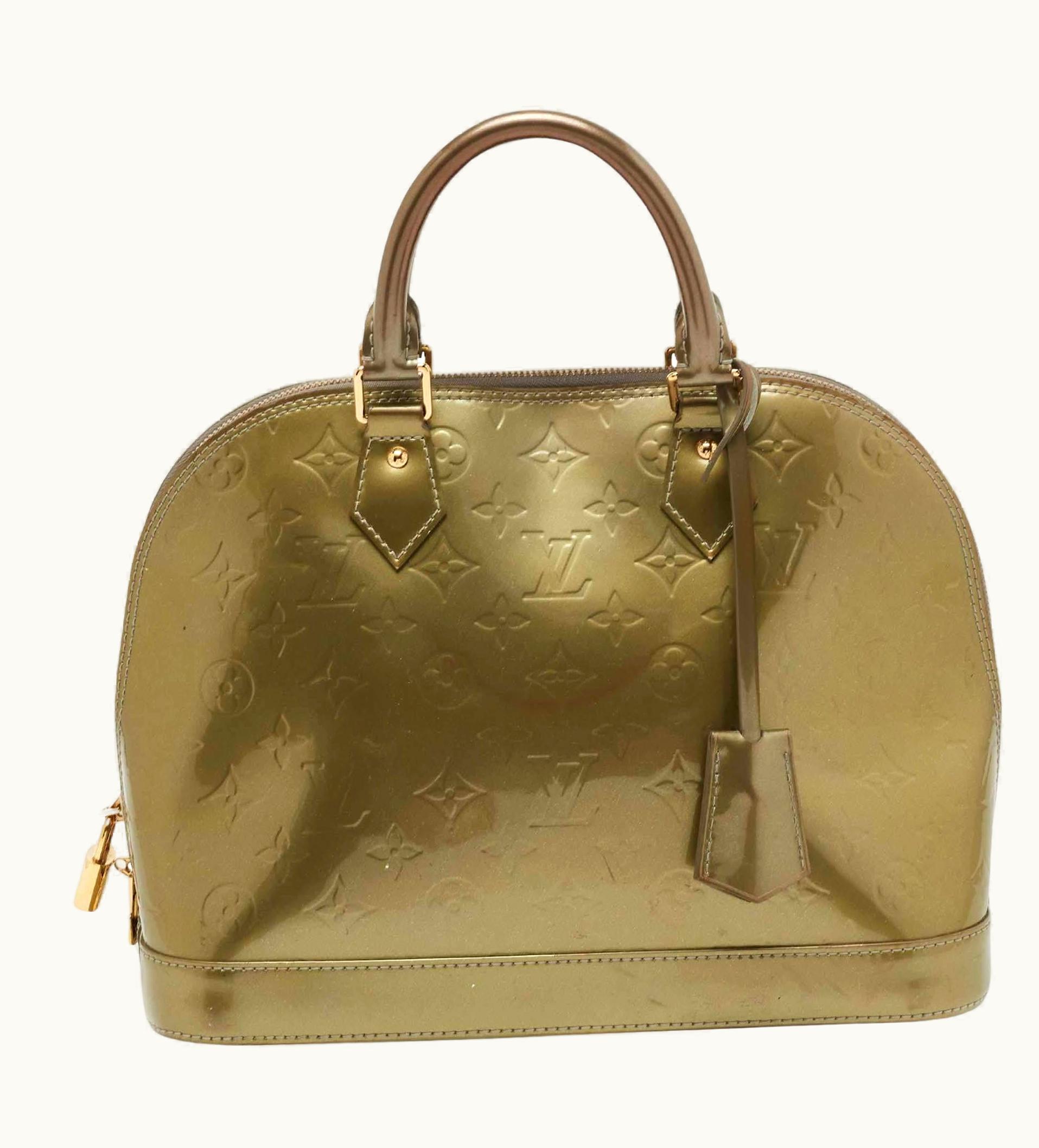 Louis Vuitton Louis Vuitton Givre Monogram Vernis Alma Pm Bag UZ0582539