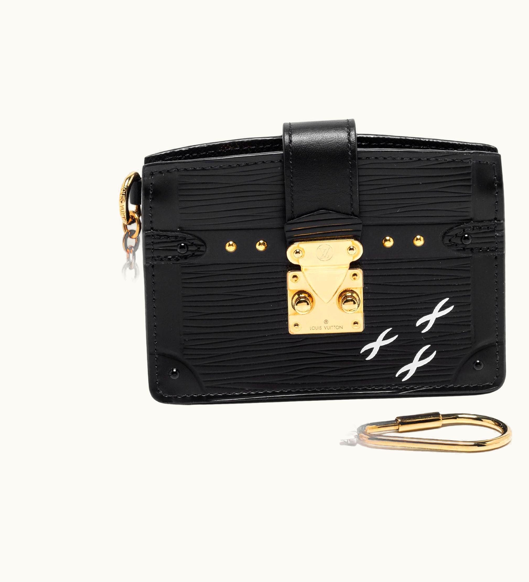 Louis Vuitton Louis Vuitton Black Epi Leather Trunk Multicartes Wallet