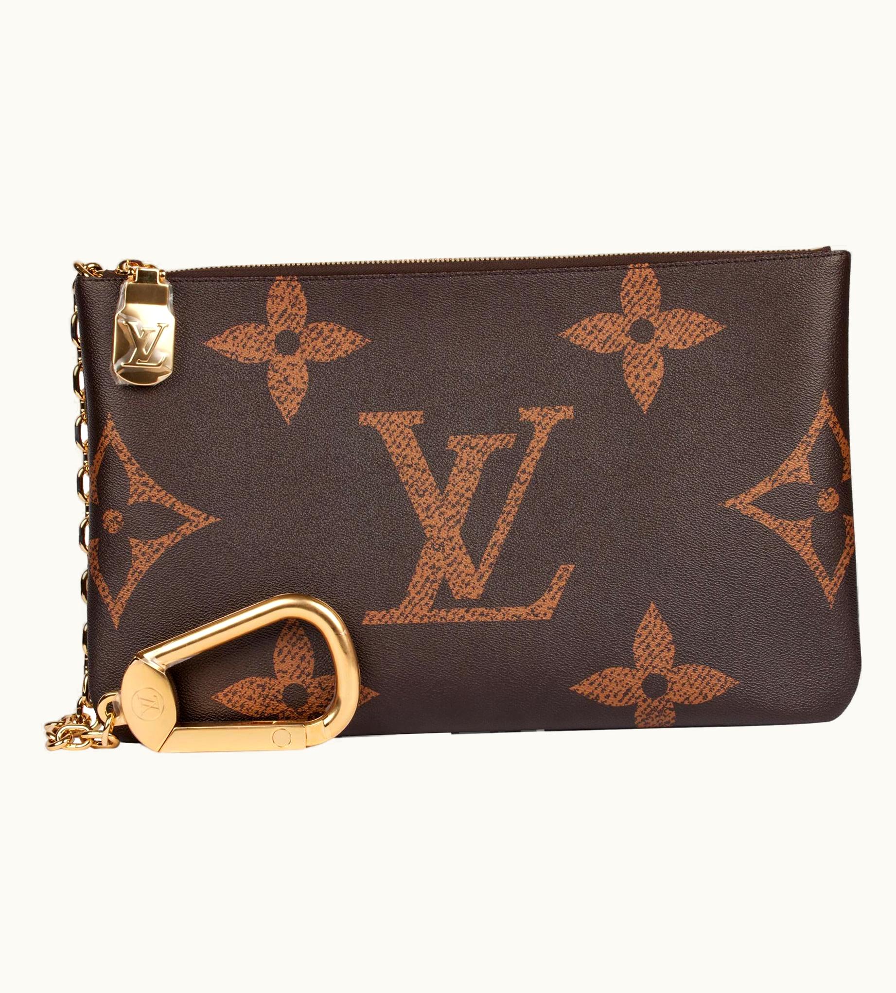 Louis Vuitton Louis Vuitton Brown Monogram Coated Canvas Pochette Clés Xl