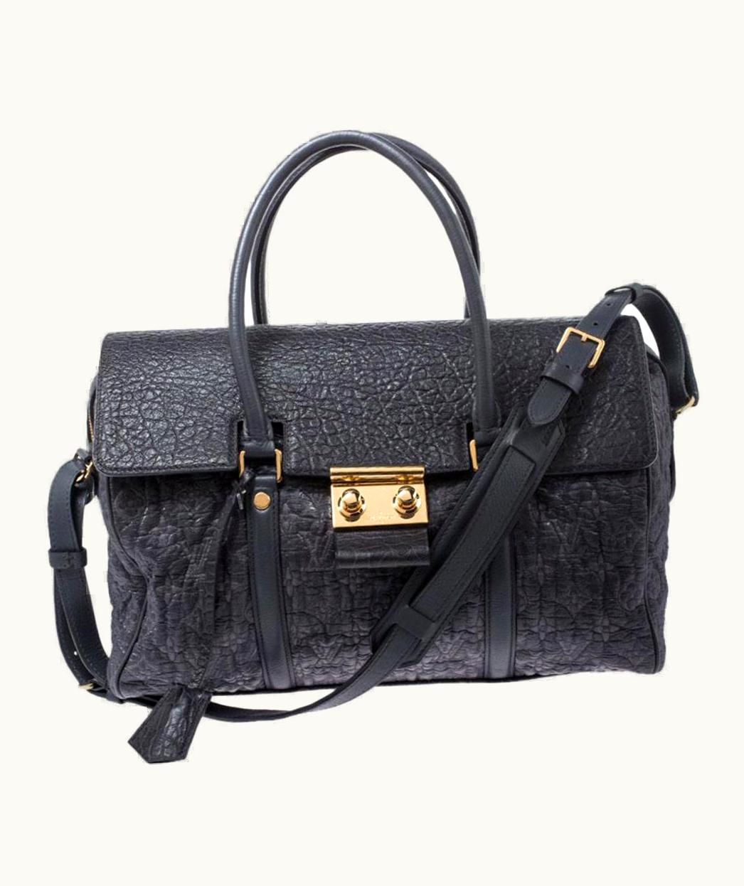 Louis Vuitton Louis Vuitton Navy Blue Gris Monogram Limited Edition Volupte Beaute Bag