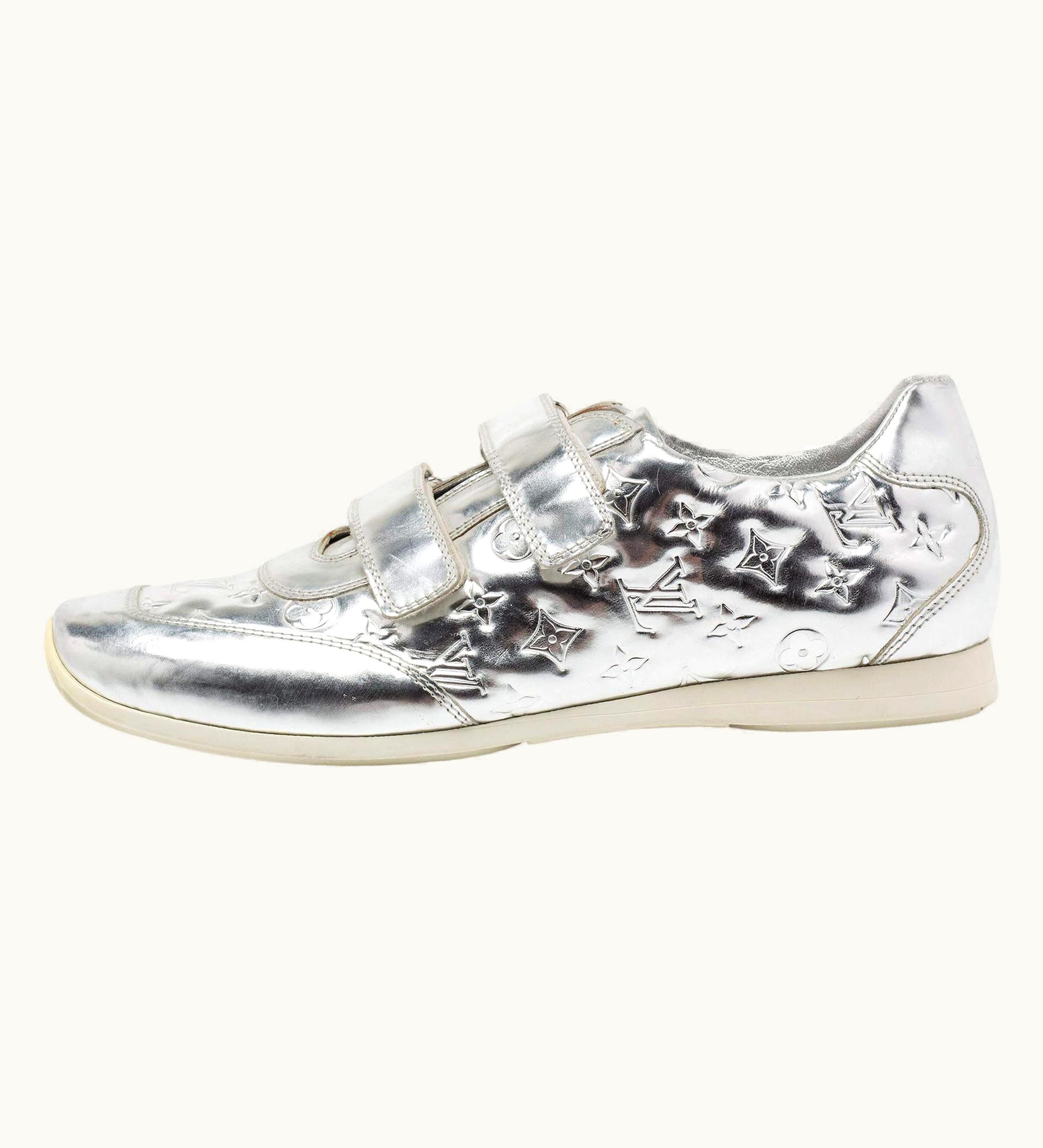 Louis Vuitton Louis Vuitton Monogram Leather Mirror Tennis Low Top Sneakers