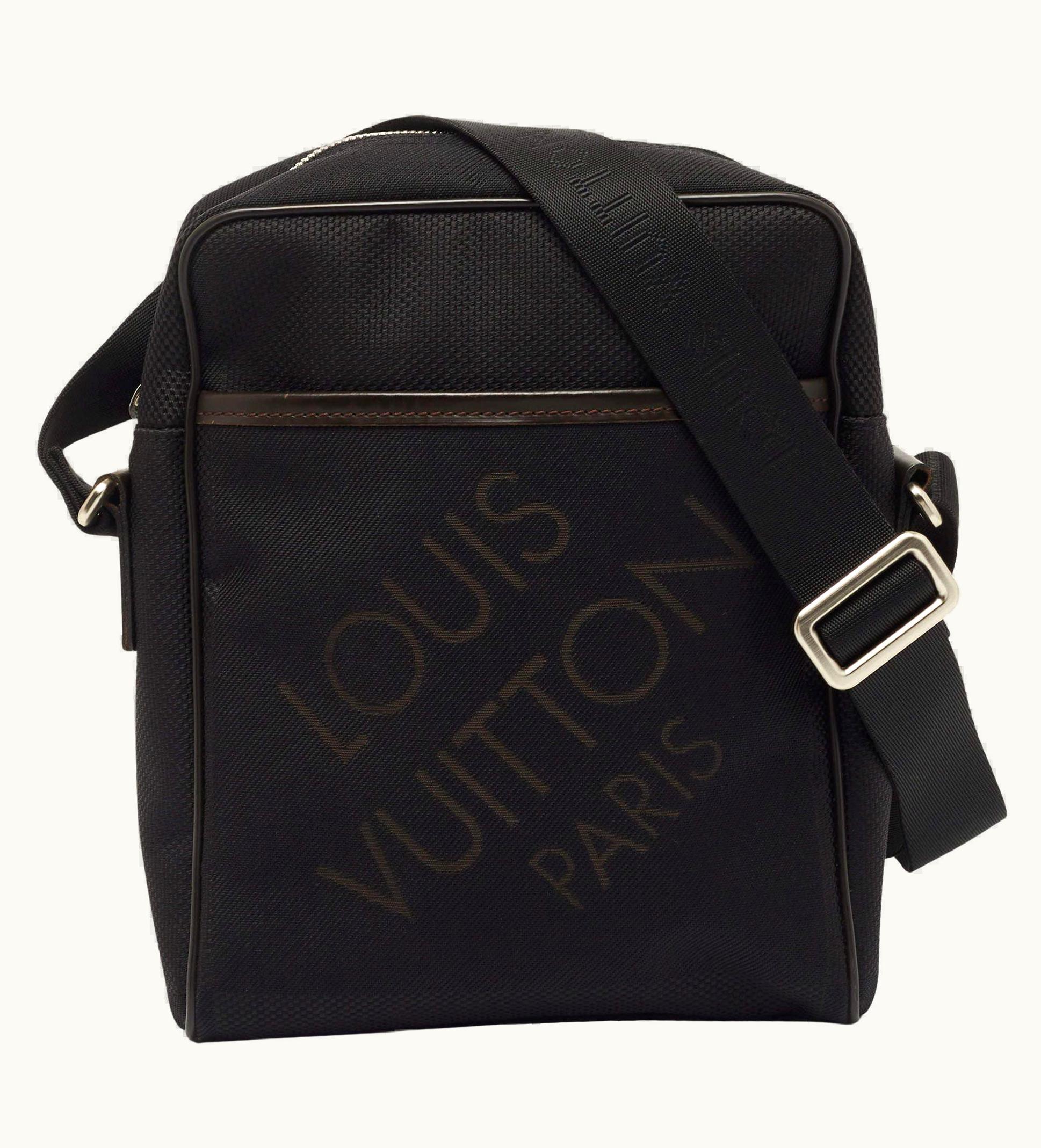 Louis Vuitton Louis Vuitton Black Canvas And Leather Geant Citadin Messenger Bag