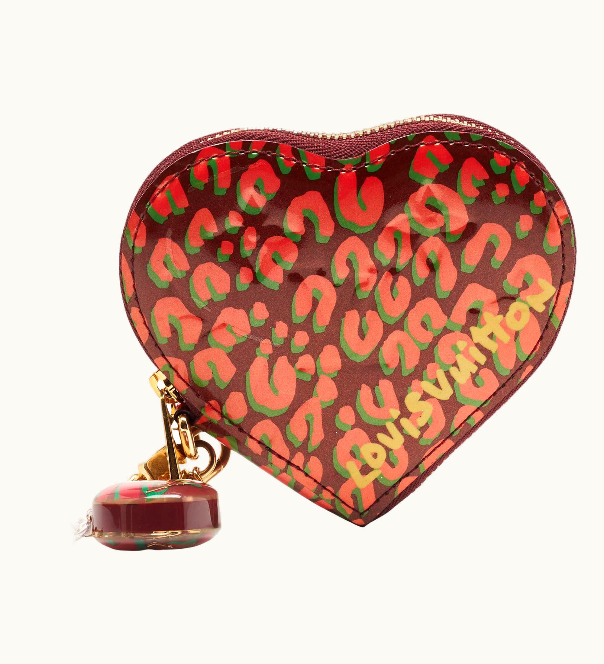 Louis Vuitton Louis Vuitton Vernis Leather Limited Edition Stephen Sprouse Heart Coin Purse