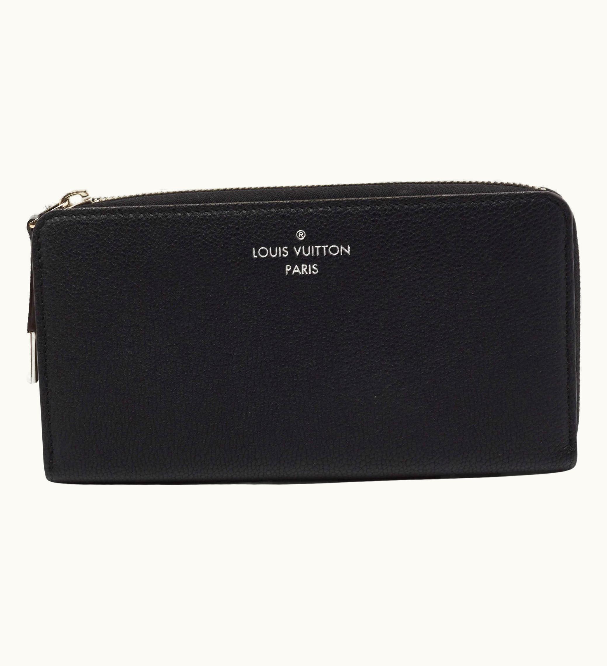 Louis Vuitton Louis Vuitton Noir Veau Cachemire Leather Comete Wallet UZ0582620