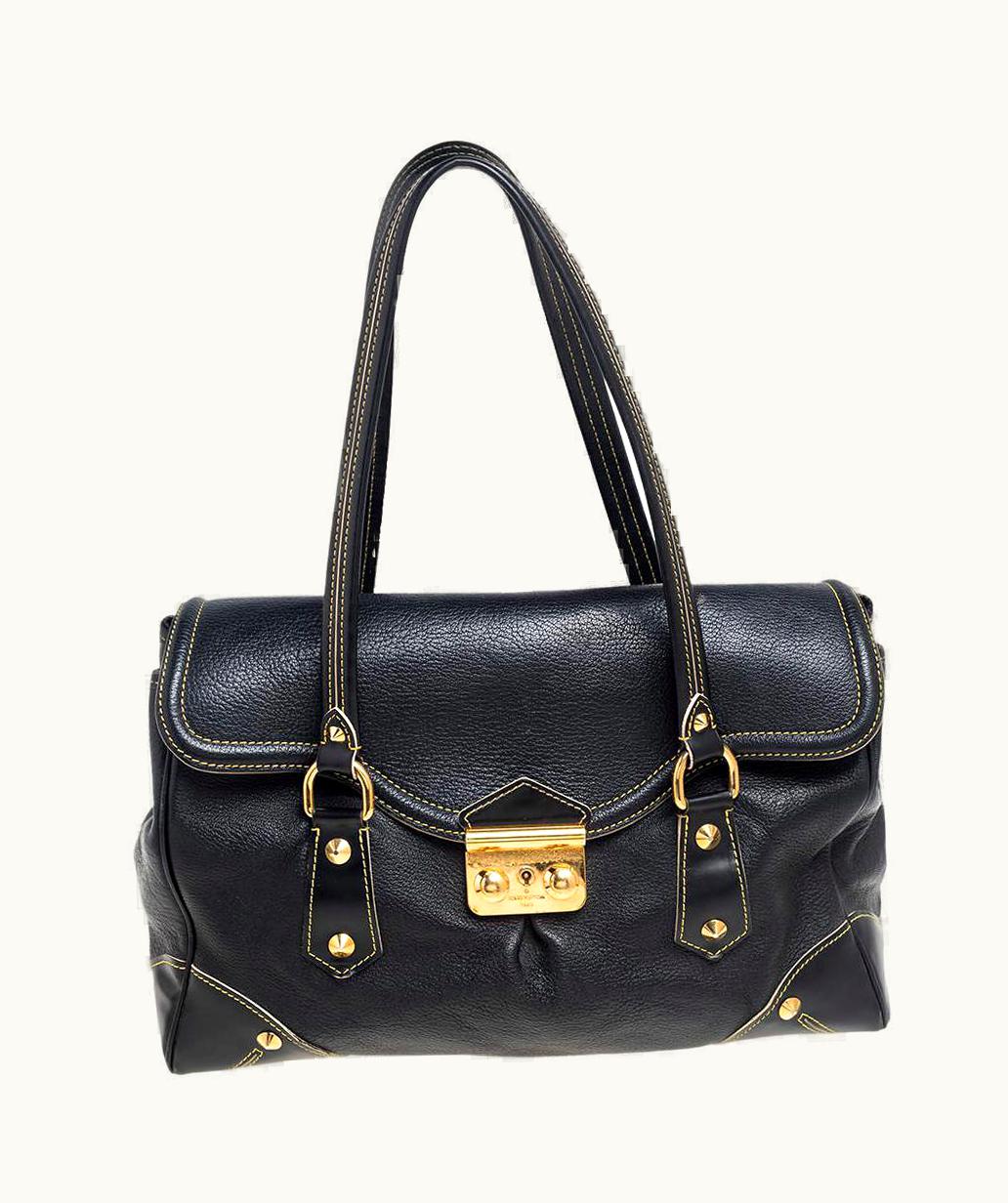 Louis Vuitton Louis Vuitton Black Suhali Leather 'Absolu De Voyage Bag UZ0582621