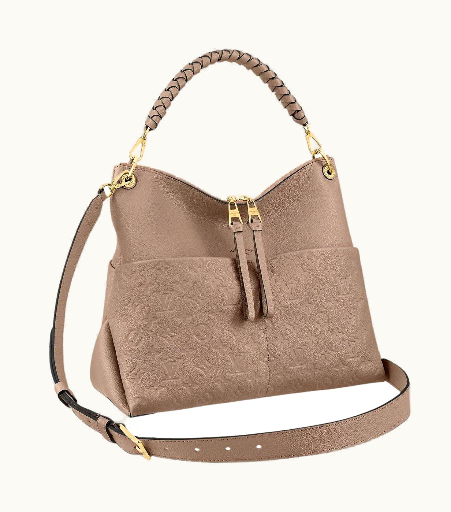 Louis Vuitton Louis Vuitton Dove Grey Monogram Empreinte Leather Maida Hobo Bag