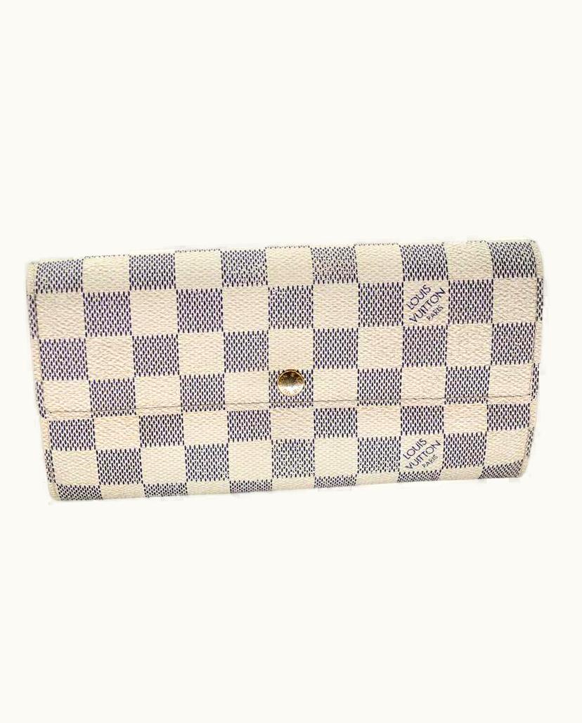Louis Vuitton Louis Vuitton Azur Canvas Sarah Gm Long Wallet Lv-w0107p-0004