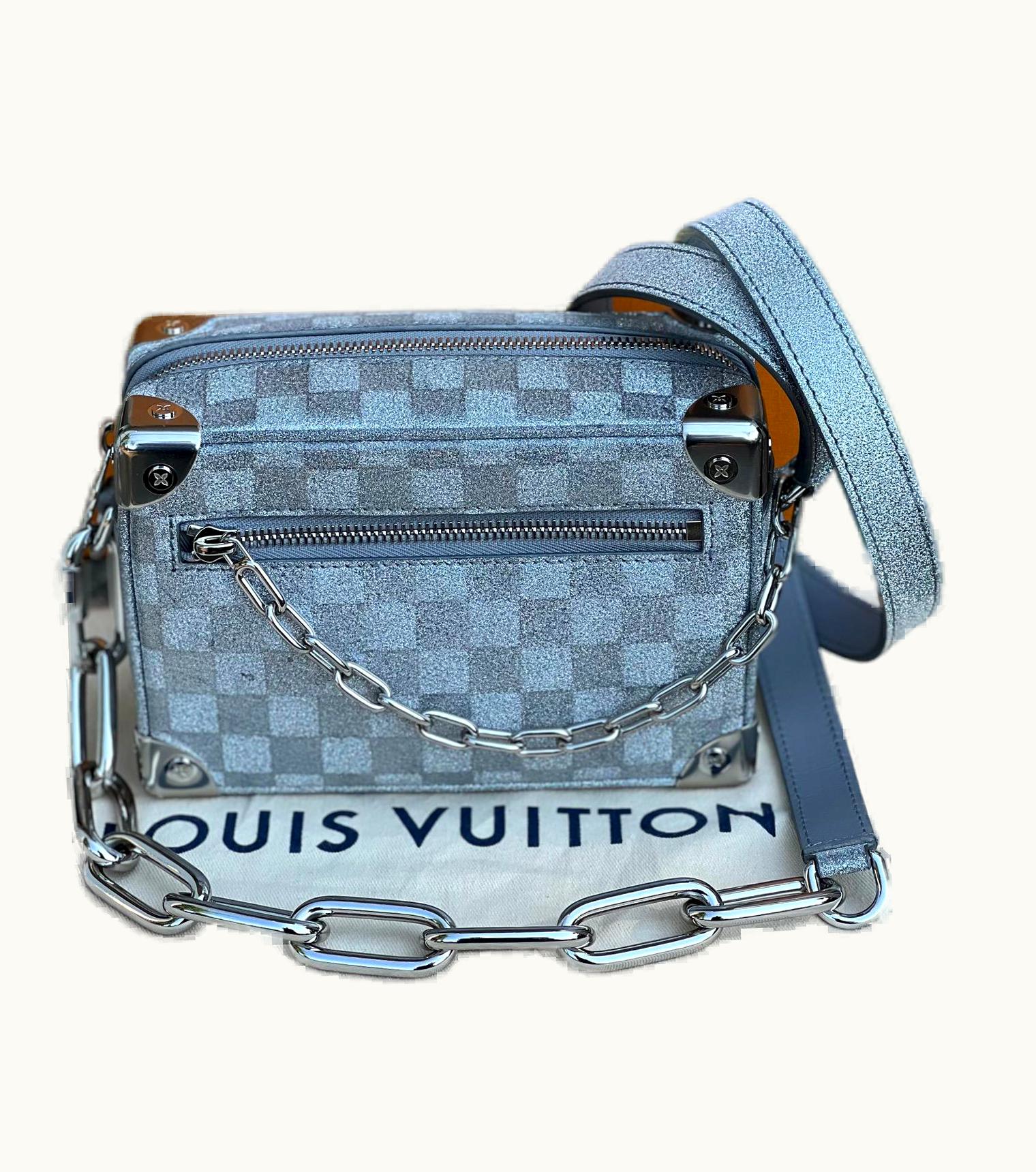 Louis Vuitton Louis Vuitton Bag Limited Edition Mini Silver Soft Trunk Damier Glitter