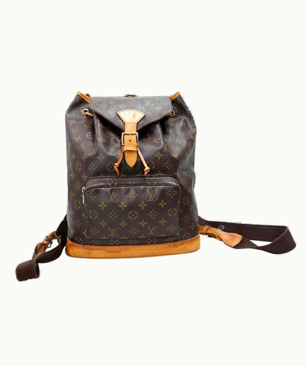 Louis Vuitton Louis Vuitton Montsouris Drawstring Lv-b0505p-0001 Brown Monogram CanvasBackpack